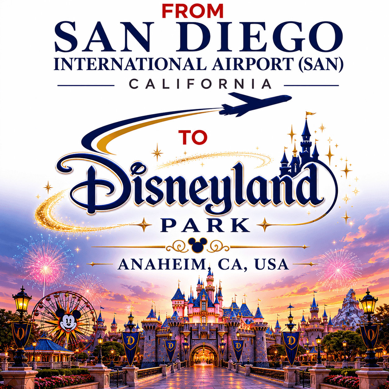 San Diego to Disneyland car service