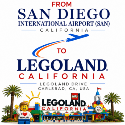san diego airport to legoland