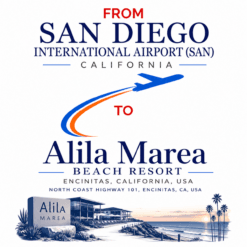 San Diego airport to Alila Marea Beach Resort