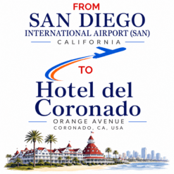 San Diego airport to Hotel del Coronado black car service