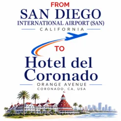 San Diego airport to Hotel del Coronado black car service