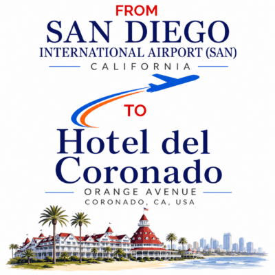 San Diego airport to Hotel del Coronado black car service