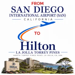 san diego airport to hilton la jolla torrey pines black car service