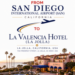 SAN to La Valencia Hotel (La Jolla)